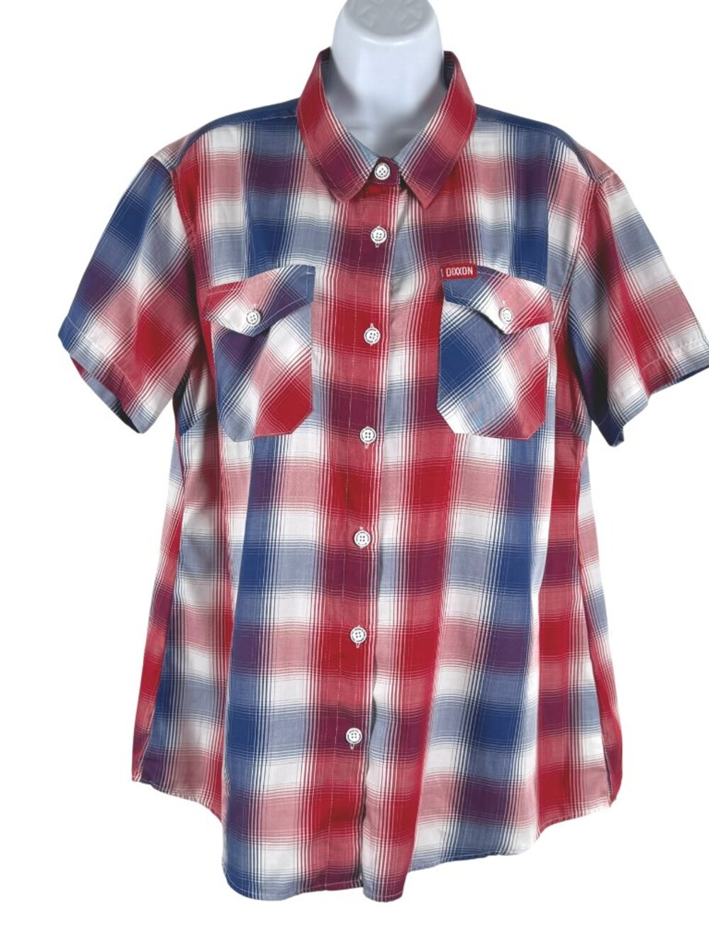 Dixxon Flannel Co. All Star Button Up Shirt Womens XL Short Sleeve Plaid TP-3960